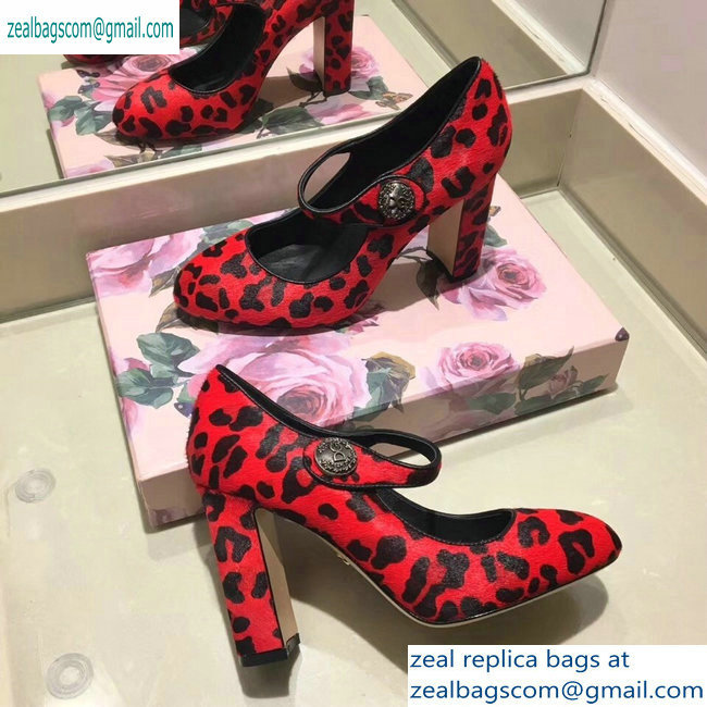 Dolce  &  Gabbana Leopard Print Pony Hair Pumps 04 2019